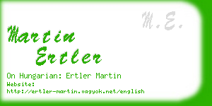 martin ertler business card